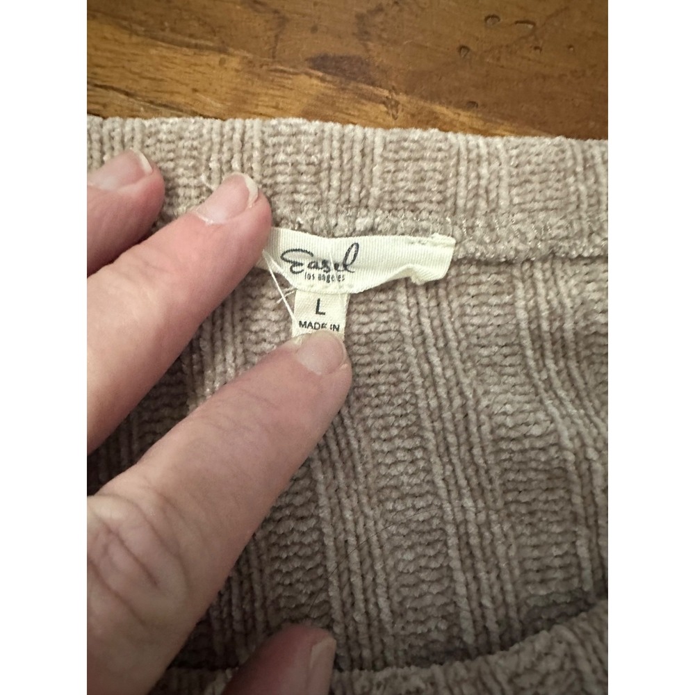 easel brownish crewneck sweater large - Picture 3 of 5
